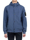 Light Soft Shell R E Dye Technology In Recycled Polyester Hooded Jacket Avio Blue - STONE ISLAND - BALAAN 2