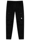 y Men's Lens Wappen Straight Pants Black - CP COMPANY - BALAAN 2