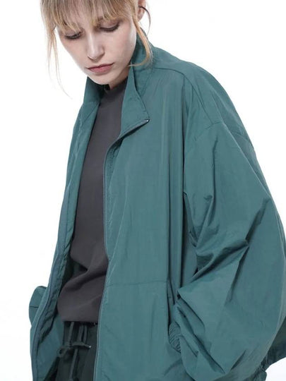 Women s SCWJ GN Seersucker Crop Windbreaker Jumper Green - CHANCE'S NOI - BALAAN 2