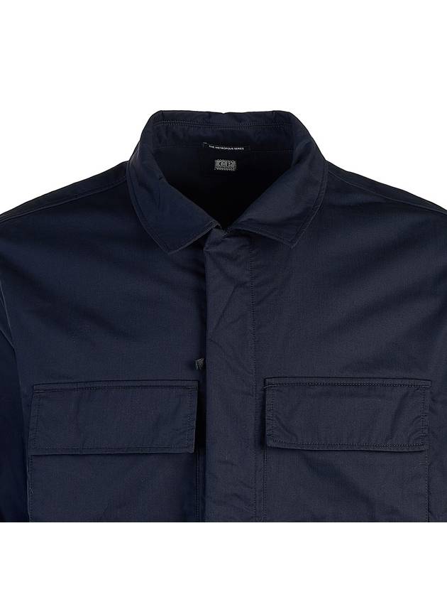 Men's Metropolis Long Sleeve Shirt Navy - CP COMPANY - BALAAN 5