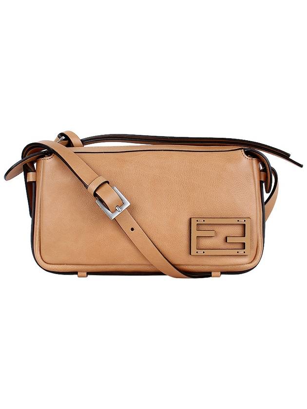 Simply Mini Leather Shoulder Bag Beige - FENDI - BALAAN 3