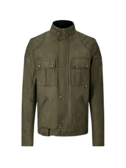 Brooklands Motorcycle Jacket Oligr Green - BELSTAFF - BALAAN 2