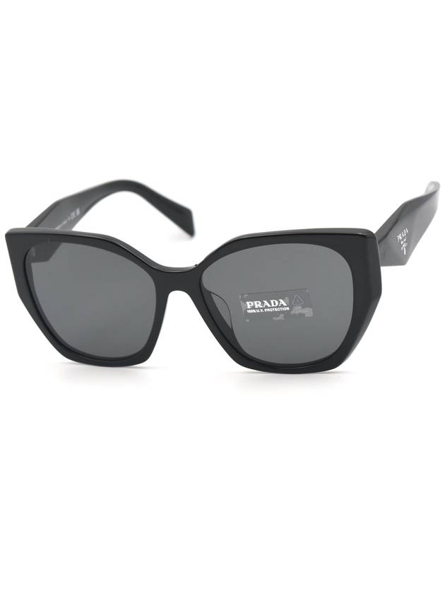 Eyewear Logo Sunglasses Black - PRADA - BALAAN.