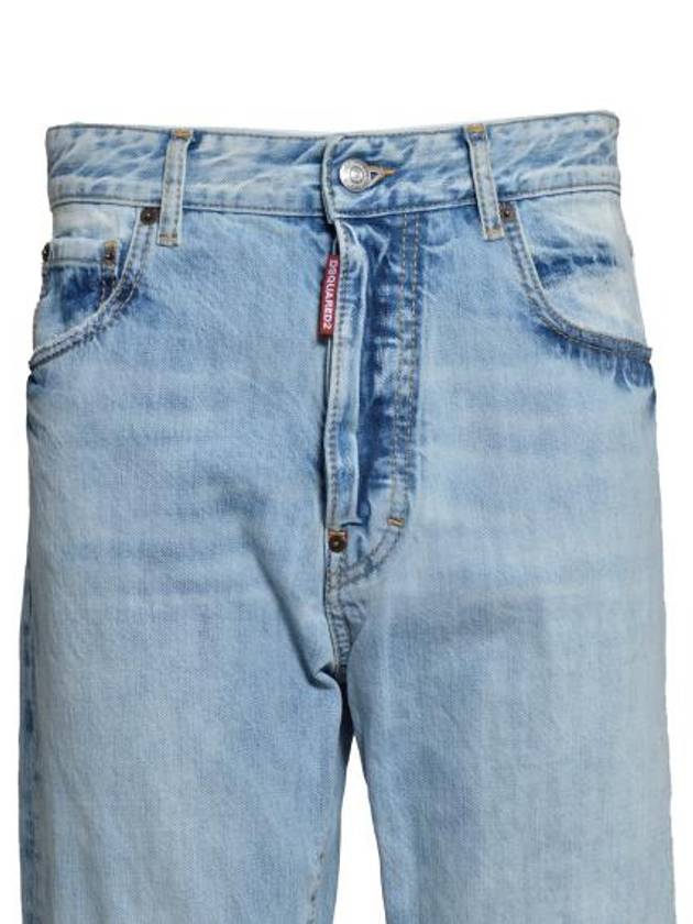 Distressed Detail Slim Cut Jeans Blue - DSQUARED2 - BALAAN 4