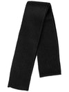 ribbed wool muffler black SCARF BLACK - ANDERSEN-ANDERSEN - BALAAN 3