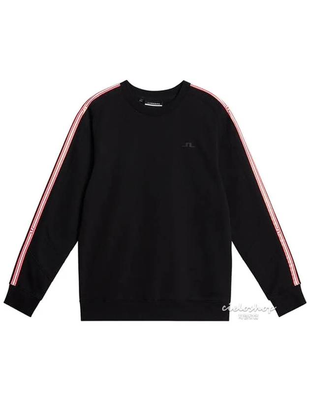 SNEAKY crewneck men s sweatshirt brushed lining black AMJS09020 - J.LINDEBERG - BALAAN 1