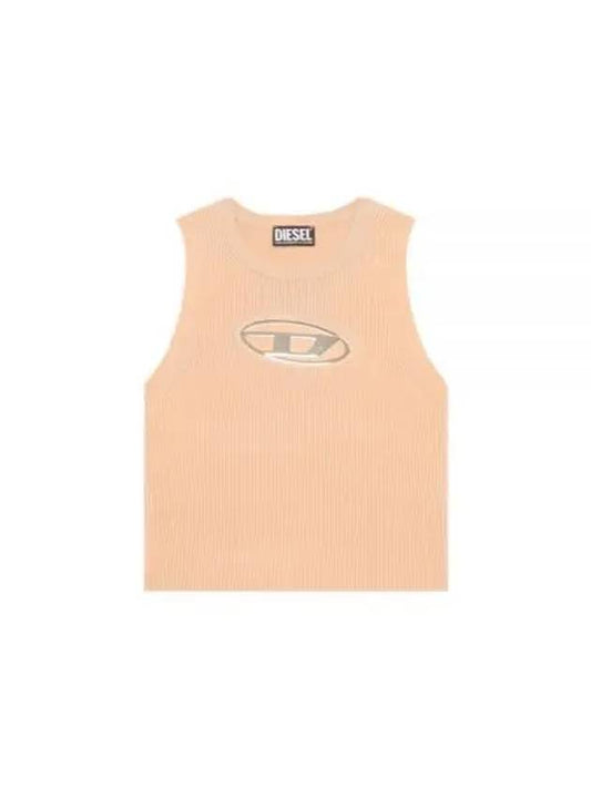 M Onerva Logo Plaque Cut Out Sleeveless Pink - DIESEL - BALAAN 2