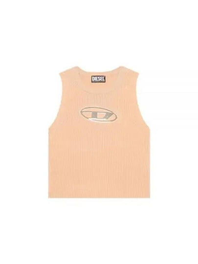 M Onerva Logo Plaque Cut Out Sleeveless Pink - DIESEL - BALAAN 2