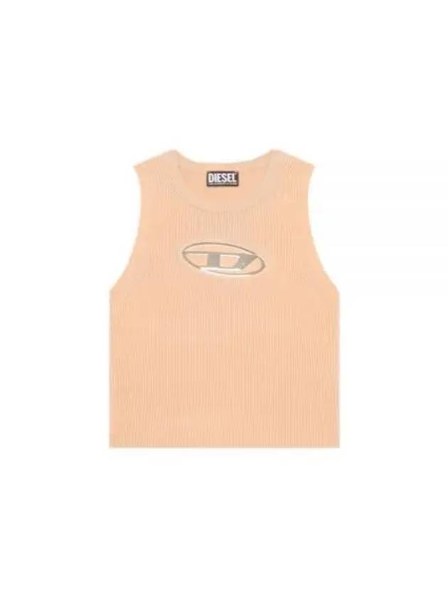 M Onerva Logo Plaque Cut Out Sleeveless Pink - DIESEL - BALAAN 2