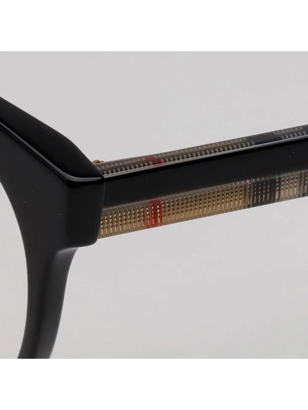 Glasses frame BE2356 3942 JACQUELINE black round horn rim - BURBERRY - BALAAN 5