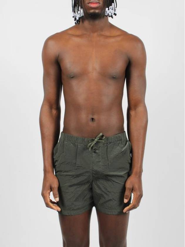 Swimming Nylon Trunk Shorts Dark Green - STONE ISLAND - BALAAN 3