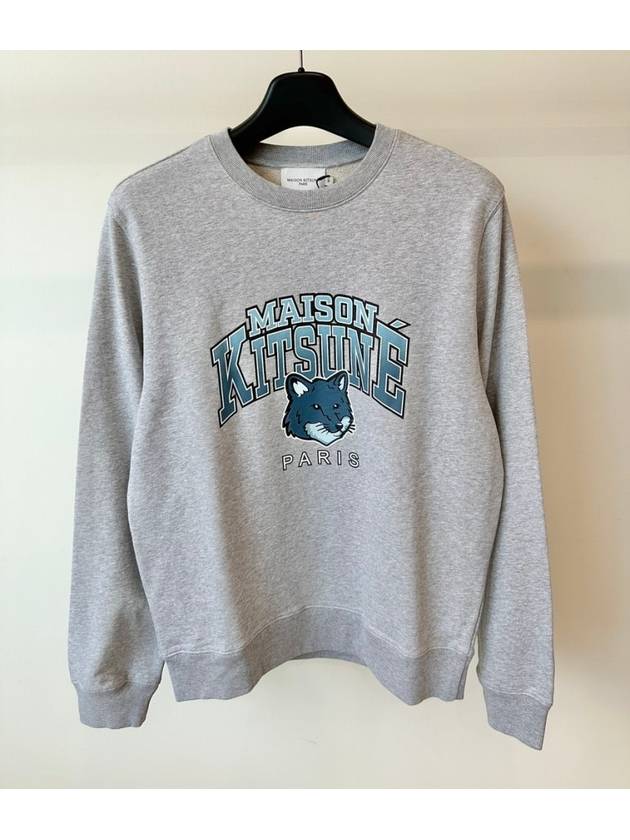 Maison Kitsune Sweatshirt LM00305KM0001 Light Gray Melange S M L XL - MAISON KITSUNE - BALAAN 1