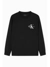 JEANS Unisex Relaxed Fit Monogram Logo Long Sleeve T Shirt J327339 BEH - CALVIN KLEIN - BALAAN 2