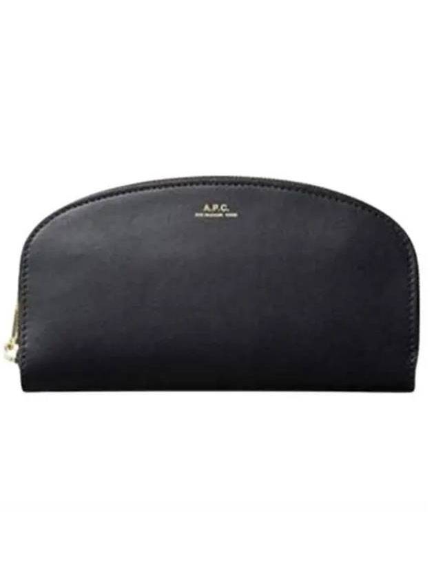 Demi Rune gold logo zipper long wallet black - A.P.C. - BALAAN.