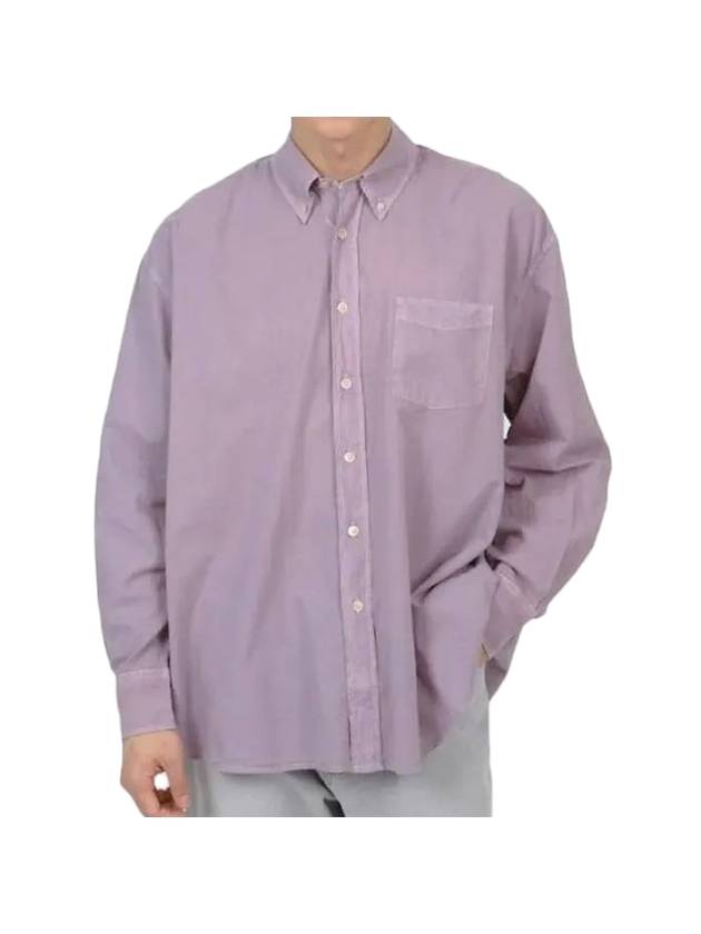 Borrowed BD Cotton Long Sleeve Shirt Purple - OUR LEGACY - BALAAN 1