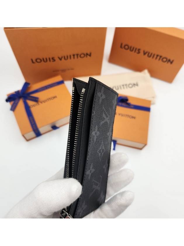 Monogram Coin Card Holder Black - LOUIS VUITTON - BALAAN 6