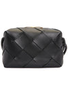 Small Intrecciato Cassette Cross Bag Black - BOTTEGA VENETA - BALAAN 5