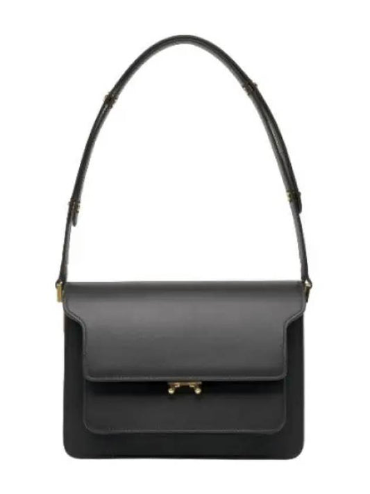 Medium calfskin trunk shoulder bag black - MARNI - BALAAN 1