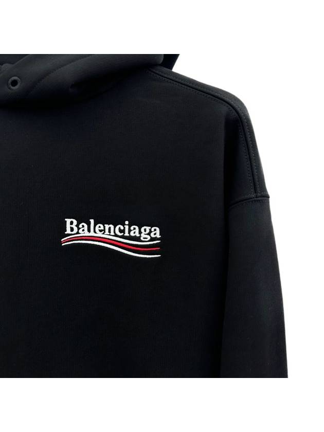 Political Campaign Hoodie Black - BALENCIAGA - BALAAN 5