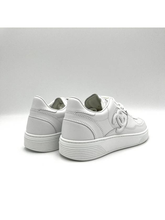 CC Logo Calfskin Low Top Sneakers White - CHANEL - BALAAN 5