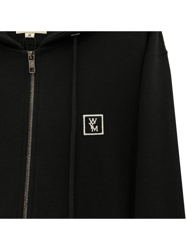 Back Logo Zip-Up Hoodie Black - WOOYOUNGMI - BALAAN 6