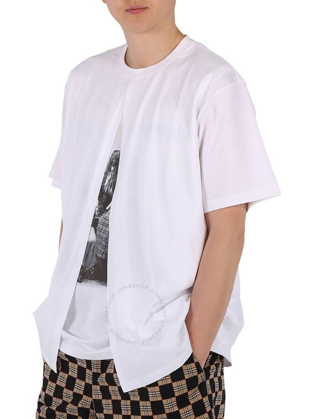 Print Cotton Oversized Short Sleeve T-Shirt - BURBERRY - BALAAN 3