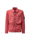 Chrome-R Hooded Over Long Sleeve Shirt Pink - CP COMPANY - BALAAN 2