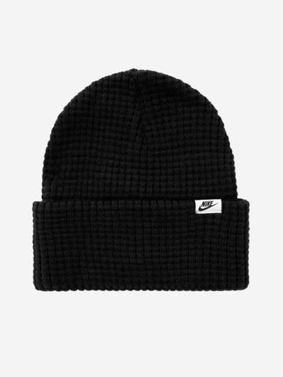 Peak Waffle-Knit Beanie Black - NIKE - BALAAN 2