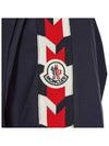 Moyse Logo Zip-Up Hoodie Navy - MONCLER - BALAAN 5