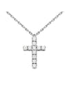 Symbol Cross Necklace White Gold Silver - CARTIER - BALAAN 1