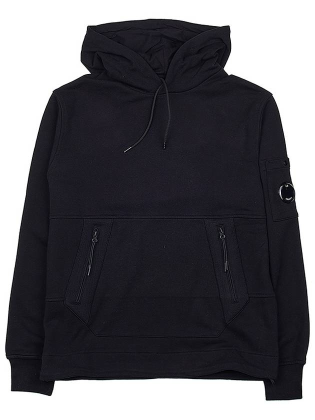 Lens Wappen Hoodie Black - CP COMPANY - BALAAN 11