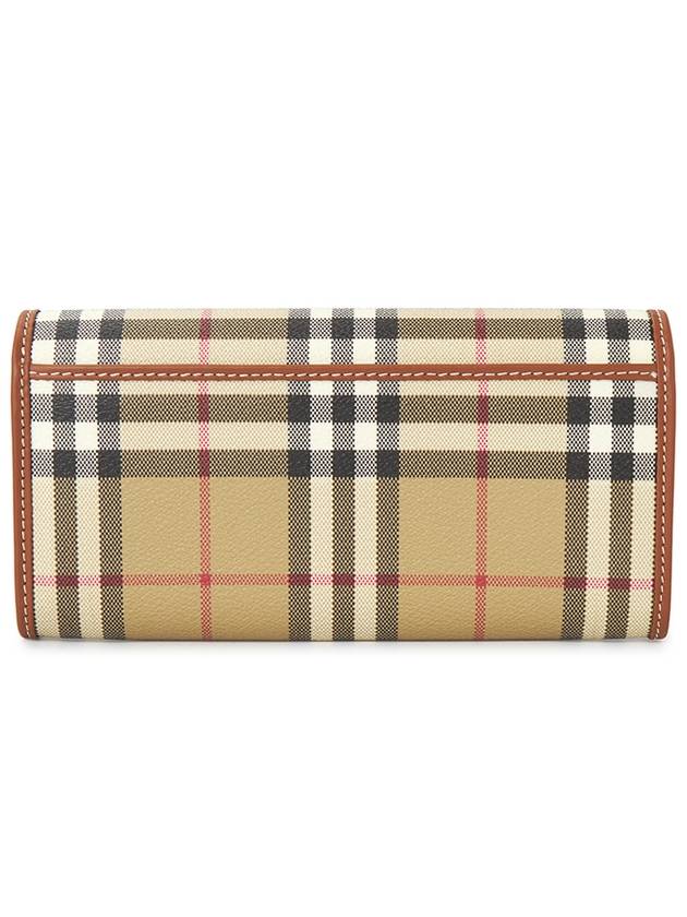 Check Long Wallet Beige - BURBERRY - BALAAN 3