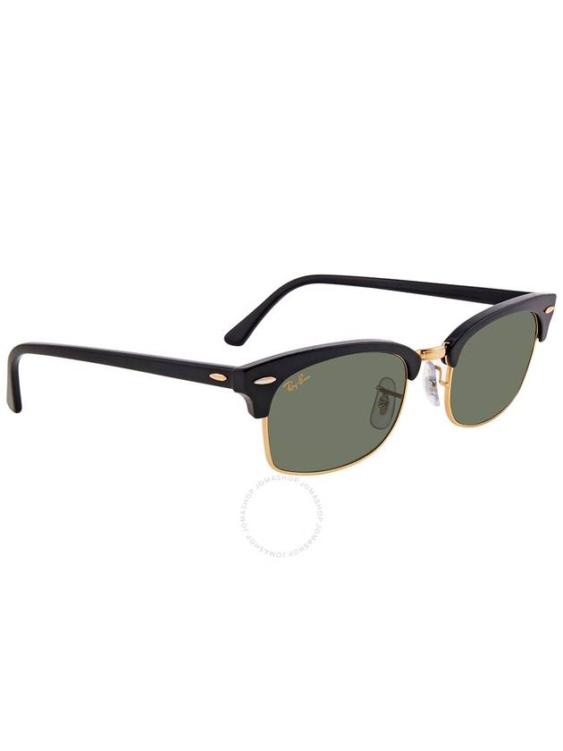 Ray Ban Clubmaster Square Legend Gold Green Unisex Sunglasses RB3916 130331 52 - RAY-BAN - BALAAN 2