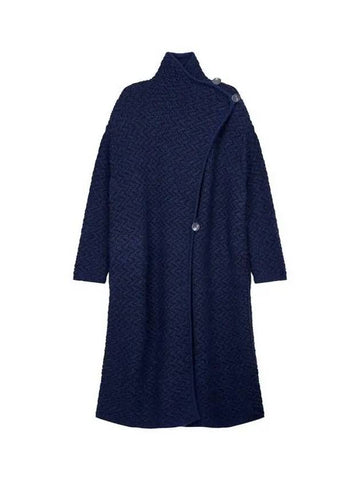 Women s zigzag tissue knit coat navy 271985 - EMPORIO ARMANI - BALAAN 1