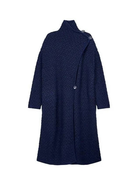 Women s zigzag tissue knit coat navy 271985 - EMPORIO ARMANI - BALAAN 1