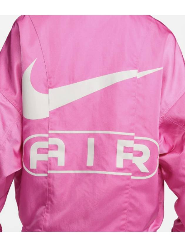 Air Woven Oversized Bomber Jacket Pink - NIKE - BALAAN 5