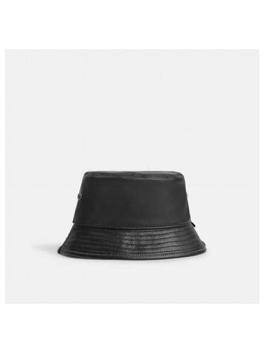 Leather Bucket Hat CH795 BLK - COACH - BALAAN 1