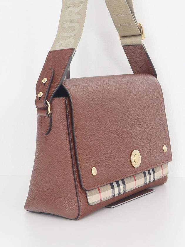 Vintage Check Leather Note Cross Bag 8021111 - BURBERRY - BALAAN 3