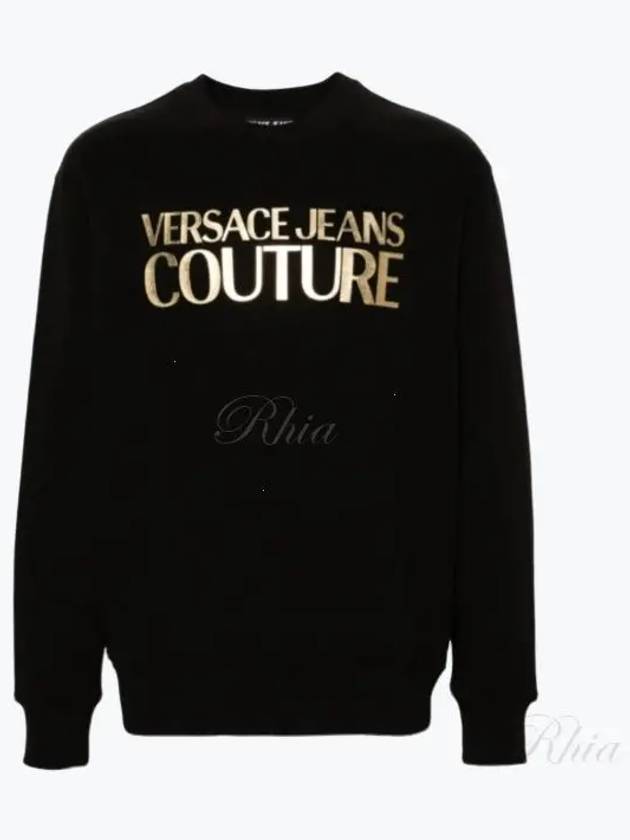 Jeans Couture Logo Sweatshirt Black - VERSACE - BALAAN 2