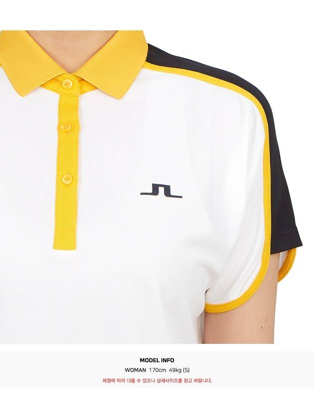 Golf Beatrix Short Sleeve Polo Shirt White - J.LINDEBERG - BALAAN 9