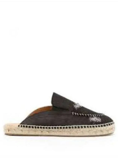 Women's Embroidered Espadrille Mules Black - MAISON MARGIELA - BALAAN 1