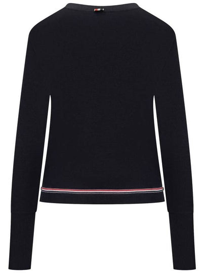 Thom Browne Long Sleeve V-Neck Sweater - THOM BROWNE - BALAAN 2