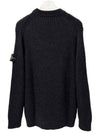 Full Rib Wool Knit Top Dark Grey - STONE ISLAND - BALAAN 6