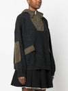 Nylon mix panel hooded knit top - SEMI COUTURE - BALAAN 6