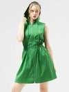 Golf Hooded Sleeveless Dress Green - HENRY STUART - BALAAN 2