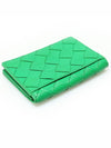 667141 Green Paraket Lambskin Intrecciato Business Card Holder - BOTTEGA VENETA - BALAAN 5