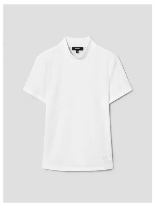 Women s Apex Cotton Tiny Turtleneck T Shirt White Domestic Product GM0024070137698 - THEORY - BALAAN 1