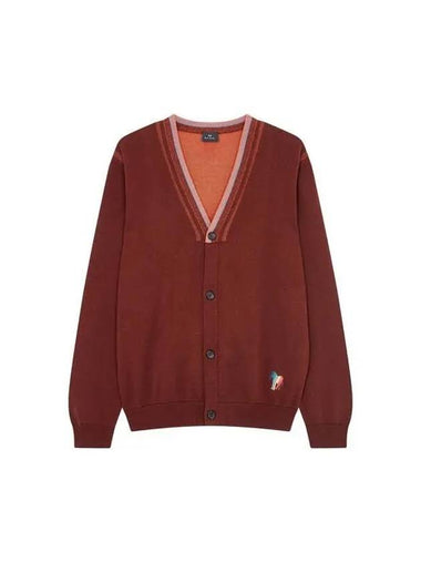 PS zebra embroidery cardigan brown - PAUL SMITH - BALAAN 1