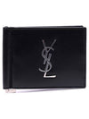 Monogram Money Clip Half Wallet Black - SAINT LAURENT - BALAAN 4