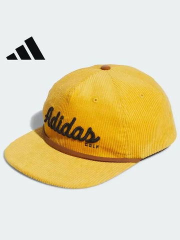 II3143 Corduroy leather 5 panel men s cap - ADIDAS GOLF - BALAAN 1